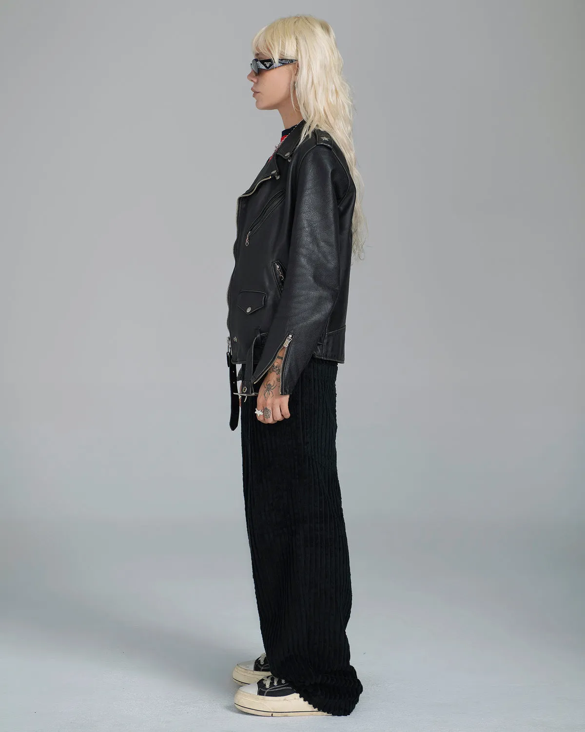 W169 Low Down. 20". 2 Wale Corduroy. Black. sold by JNCO product image thumbnail 5