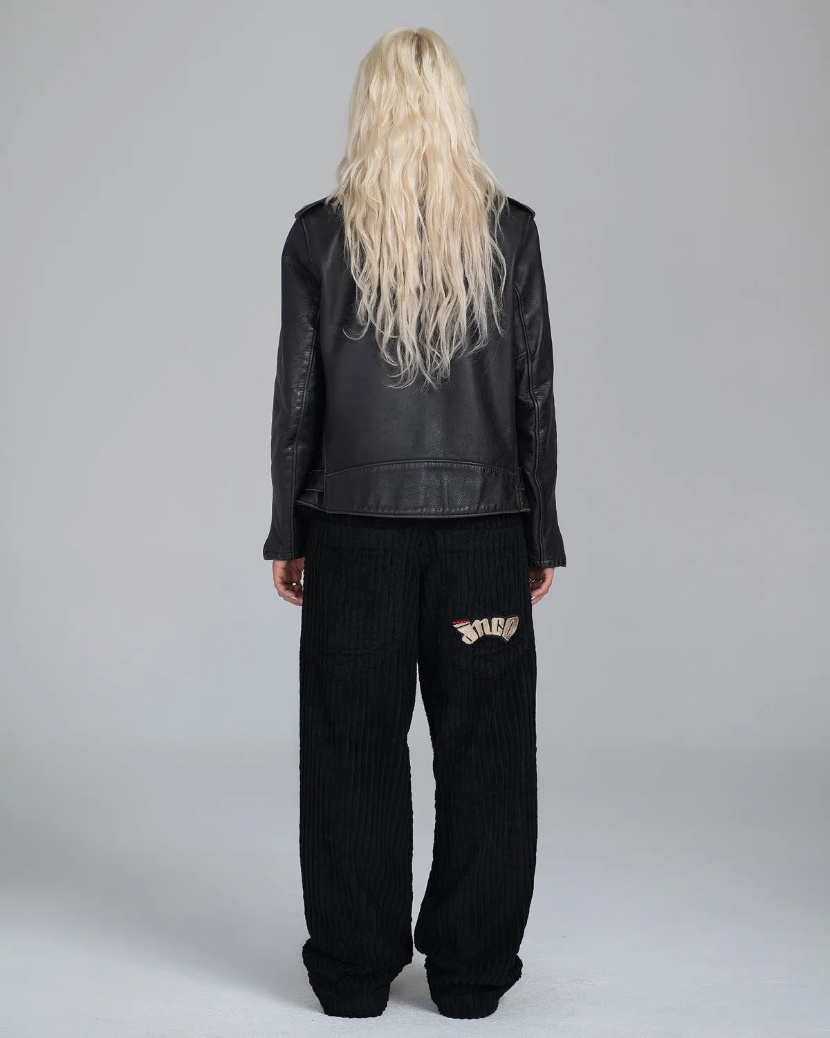 W169 Low Down. 20". 2 Wale Corduroy. Black. sold by JNCO product image thumbnail 2