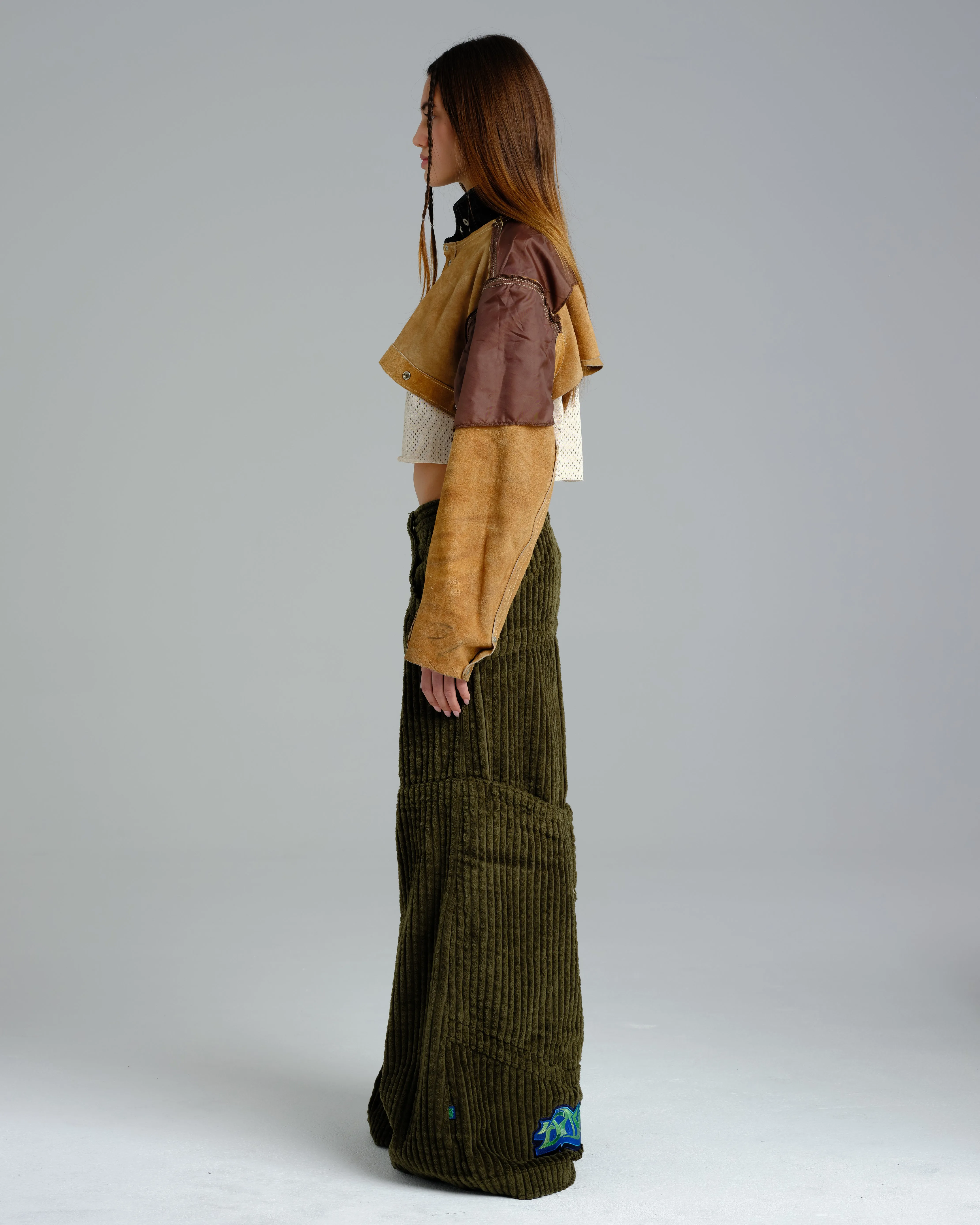 W Hangin'. 34". 2 Wale Corduroy. Moss. sold by JNCO product image thumbnail 5