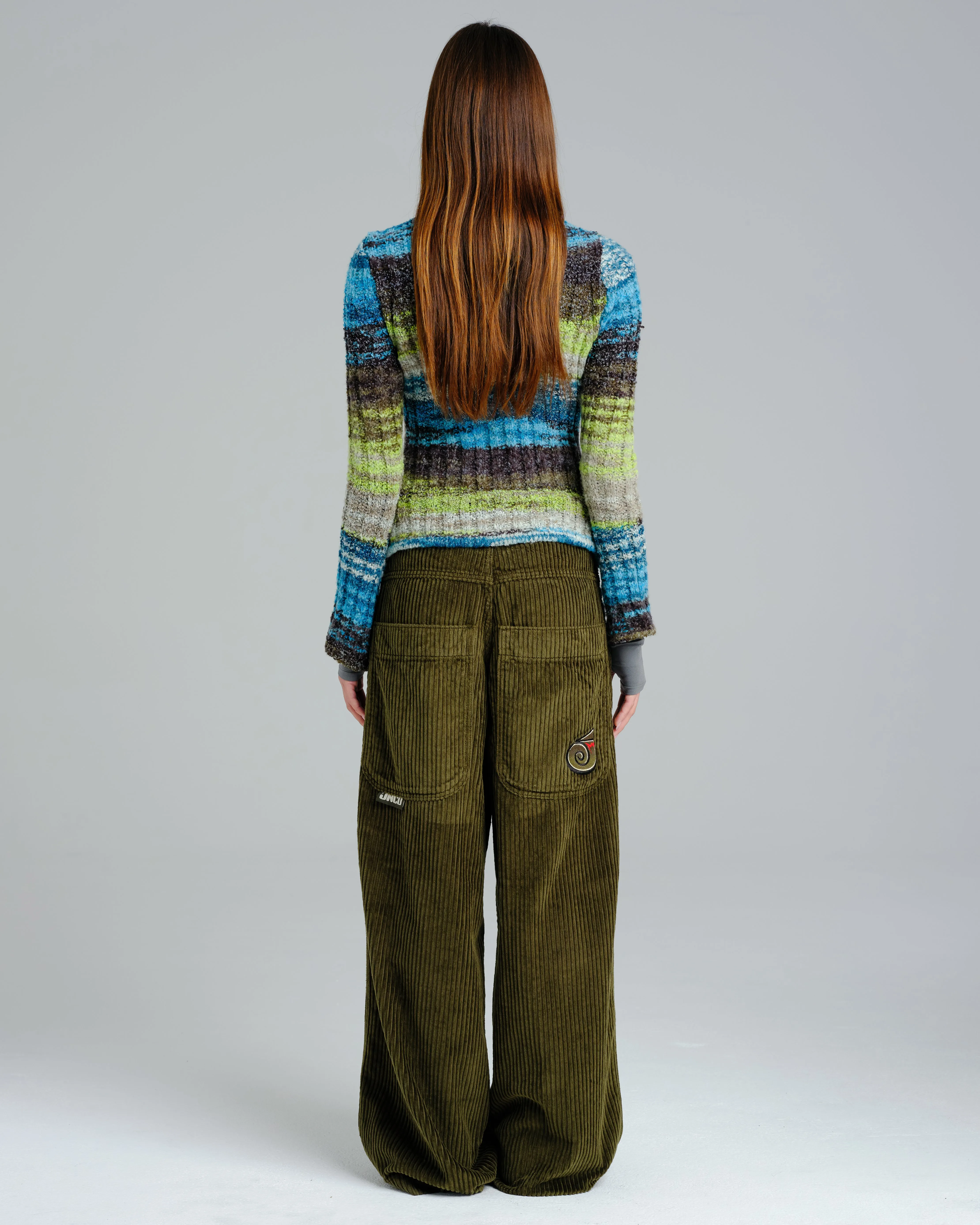 W101 Twin Cannon. 26". 4 Wale Corduroy. Moss. sold by JNCO product image thumbnail 2