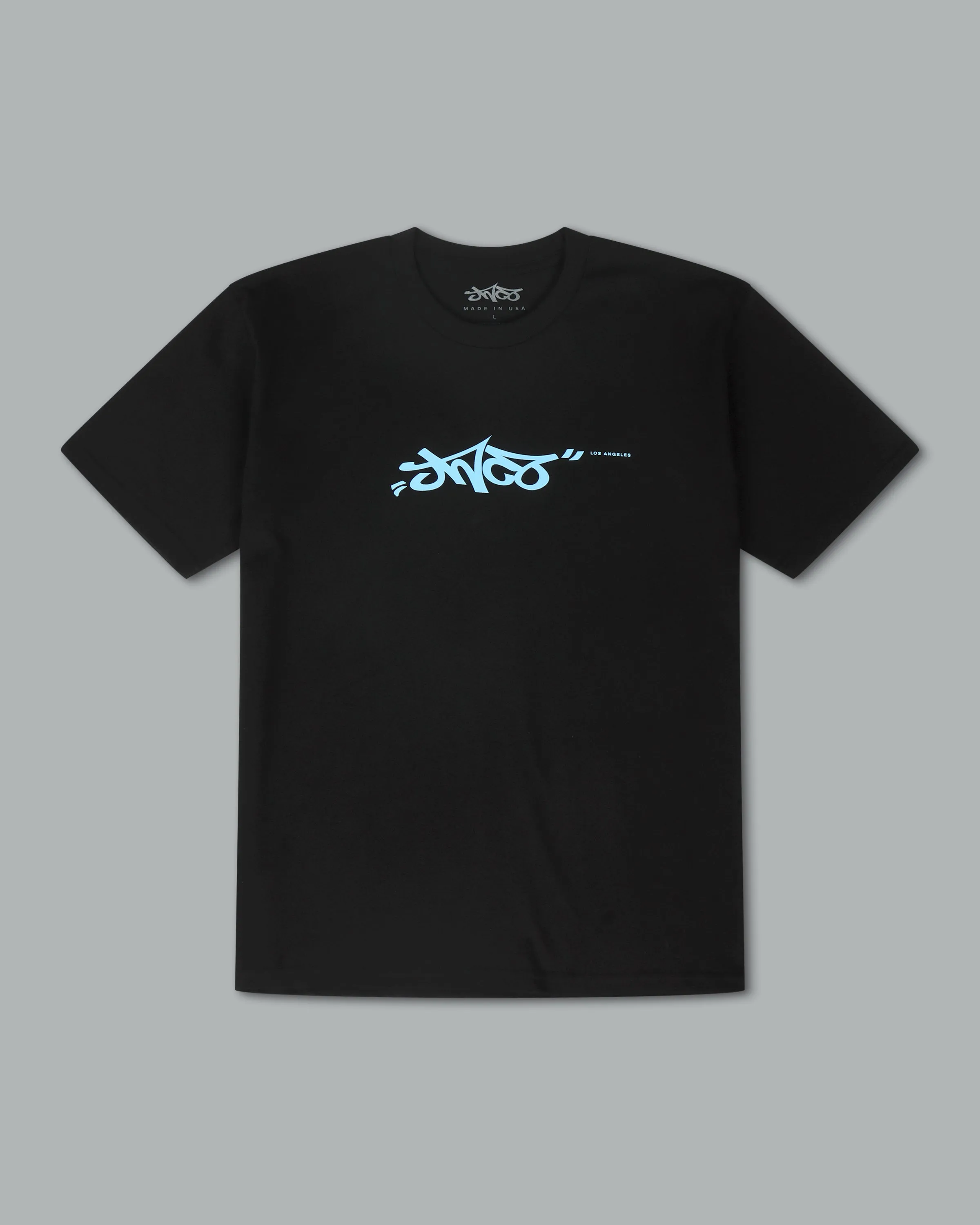 JNCO Los Angeles Tee. Black/ Azure Blue. sold by JNCO