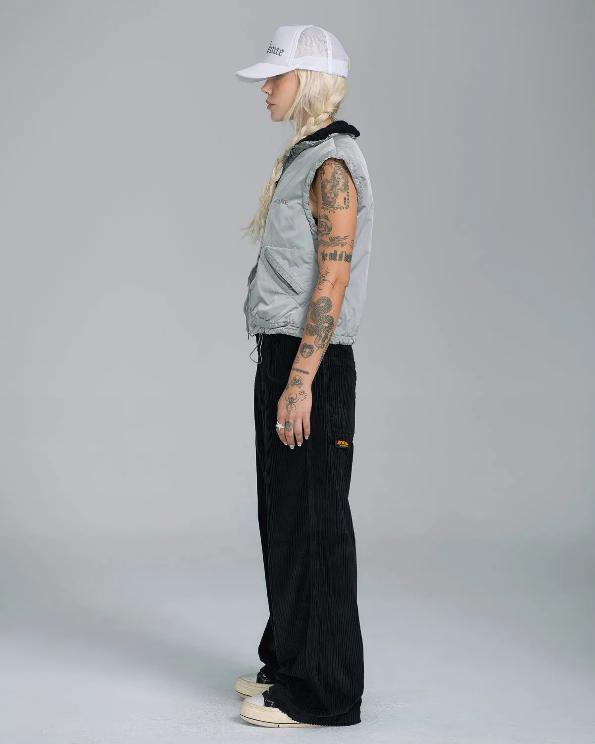 W179 Pipes. 23". 4 Wale Corduroy. Black. sold by JNCO product image thumbnail 5