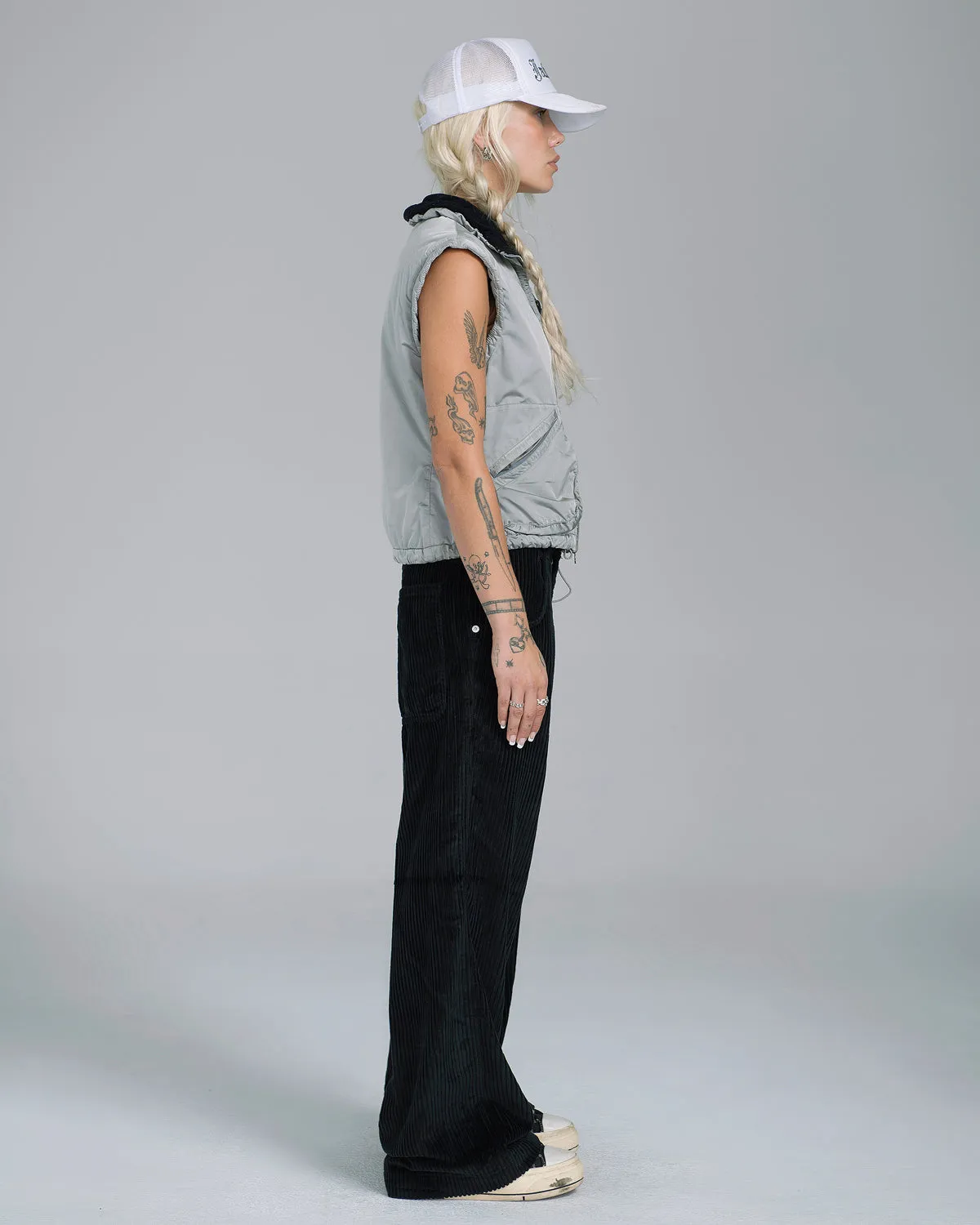 W179 Pipes. 23". 4 Wale Corduroy. Black. sold by JNCO product image thumbnail 4