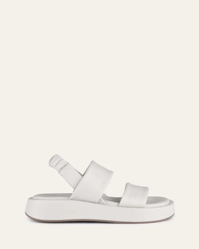 DANA FLAT SANDALS BONE LEATHER sold by Jo Mercer