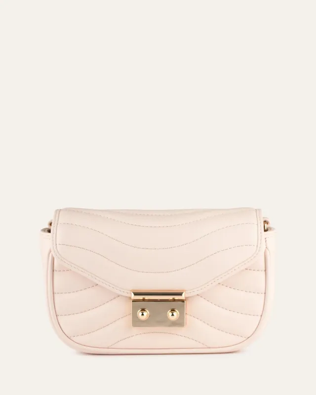 MAYA CROSS BODY SOFT PINK LEATHER sold by Jo Mercer