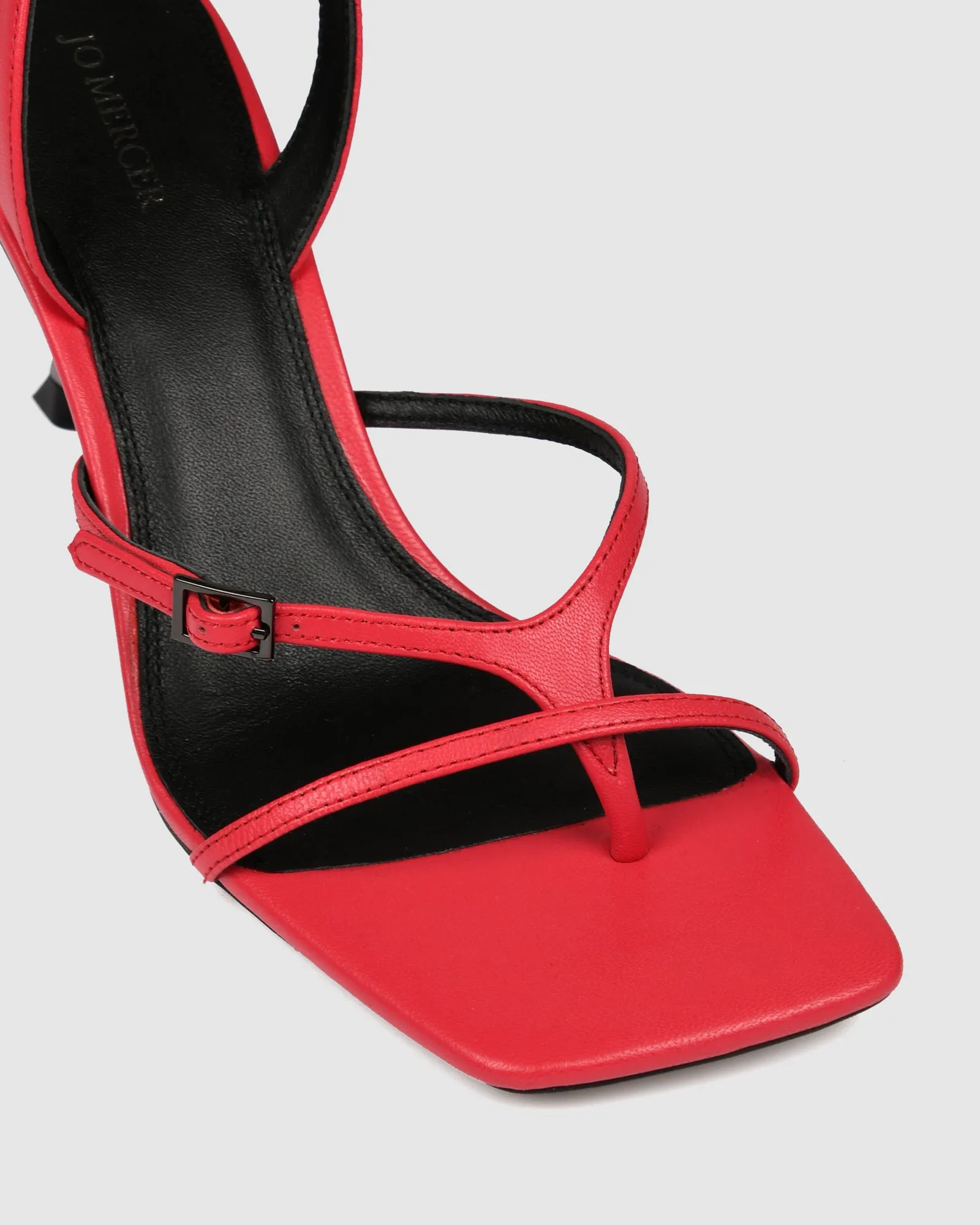 OLYSSA HIGH HEEL SANDALS HOT PINK LEATHER sold by Jo Mercer product image thumbnail 3