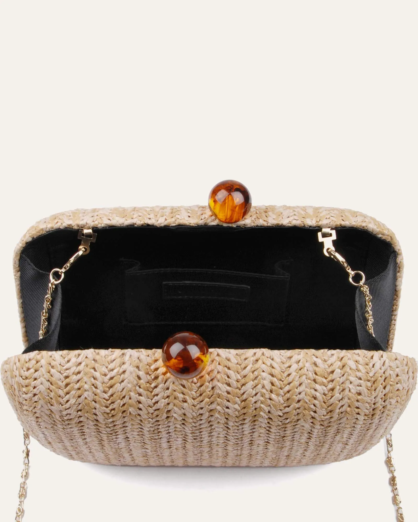ZOELLA CLUTCH NATURAL RAFFIA sold by Jo Mercer product image thumbnail 4