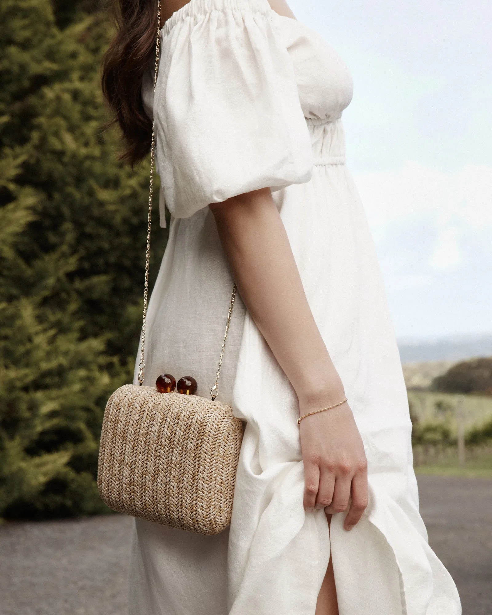 ZOELLA CLUTCH NATURAL RAFFIA sold by Jo Mercer product image thumbnail 2
