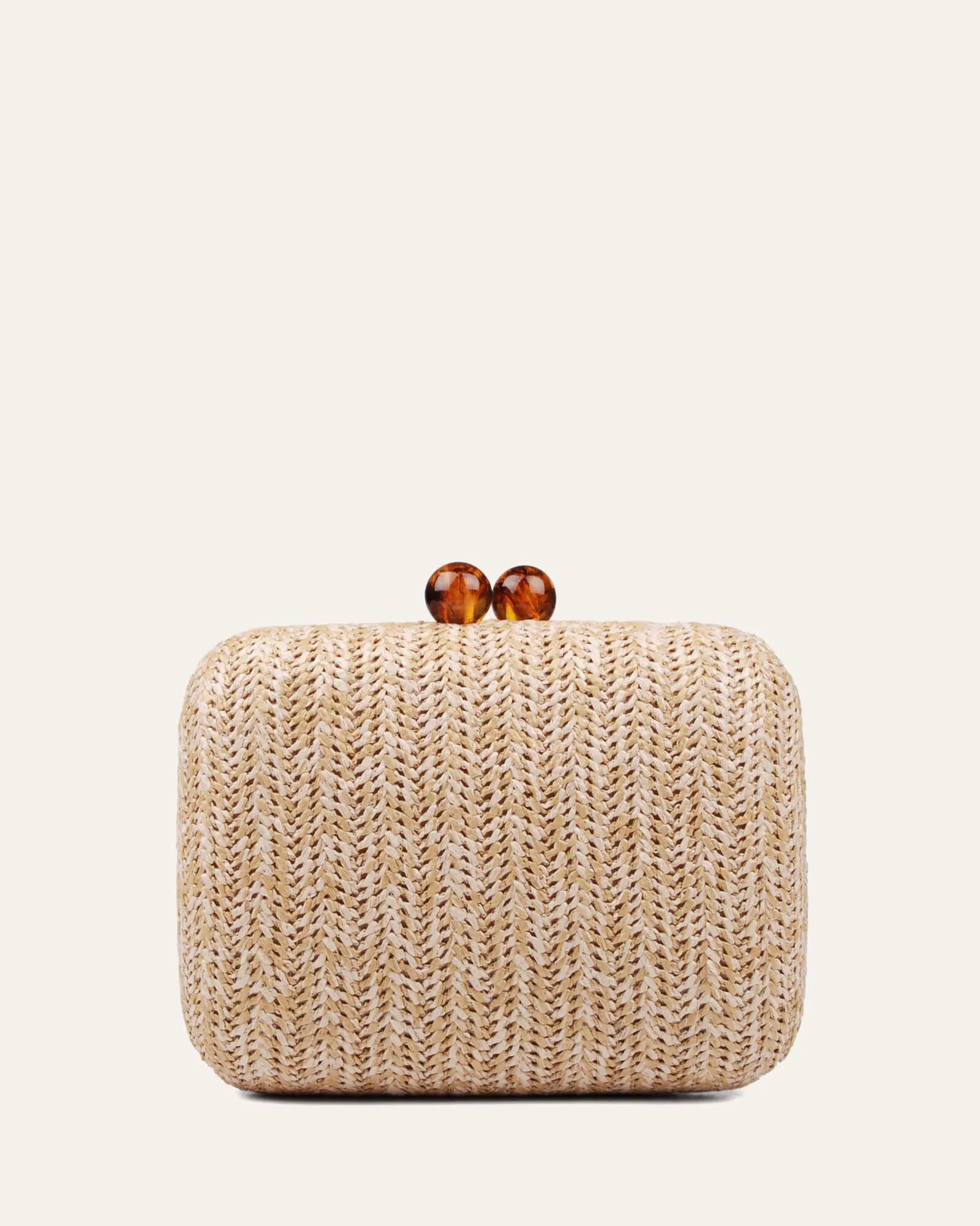ZOELLA CLUTCH NATURAL RAFFIA sold by Jo Mercer