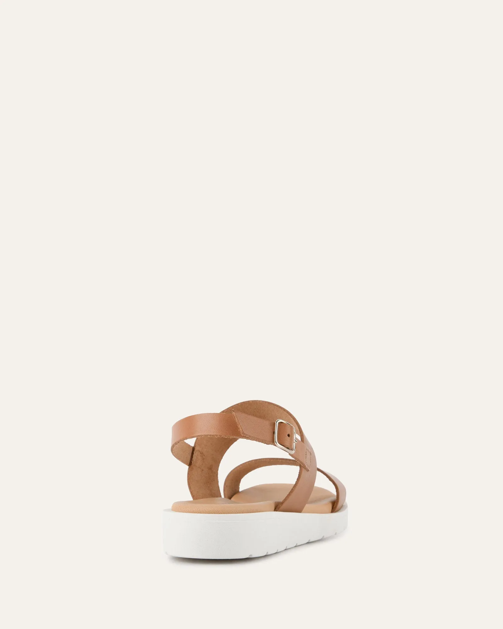 ROSALIE FLAT SANDALS TAN LEATHER sold by Jo Mercer product image thumbnail 4