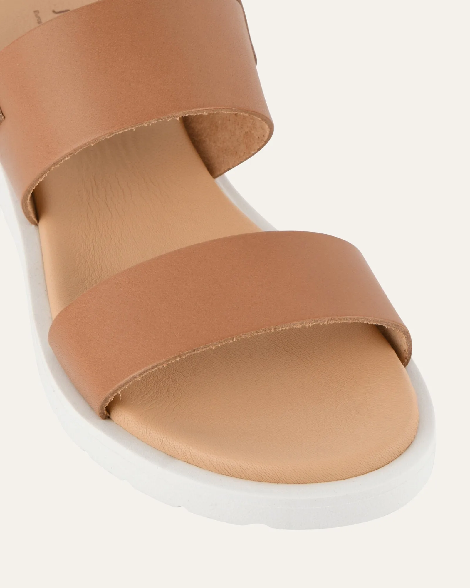 ROSALIE FLAT SANDALS TAN LEATHER sold by Jo Mercer product image thumbnail 3