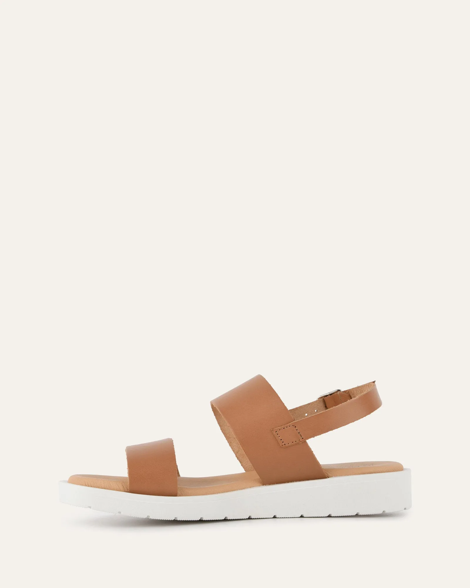 ROSALIE FLAT SANDALS TAN LEATHER sold by Jo Mercer product image thumbnail 5