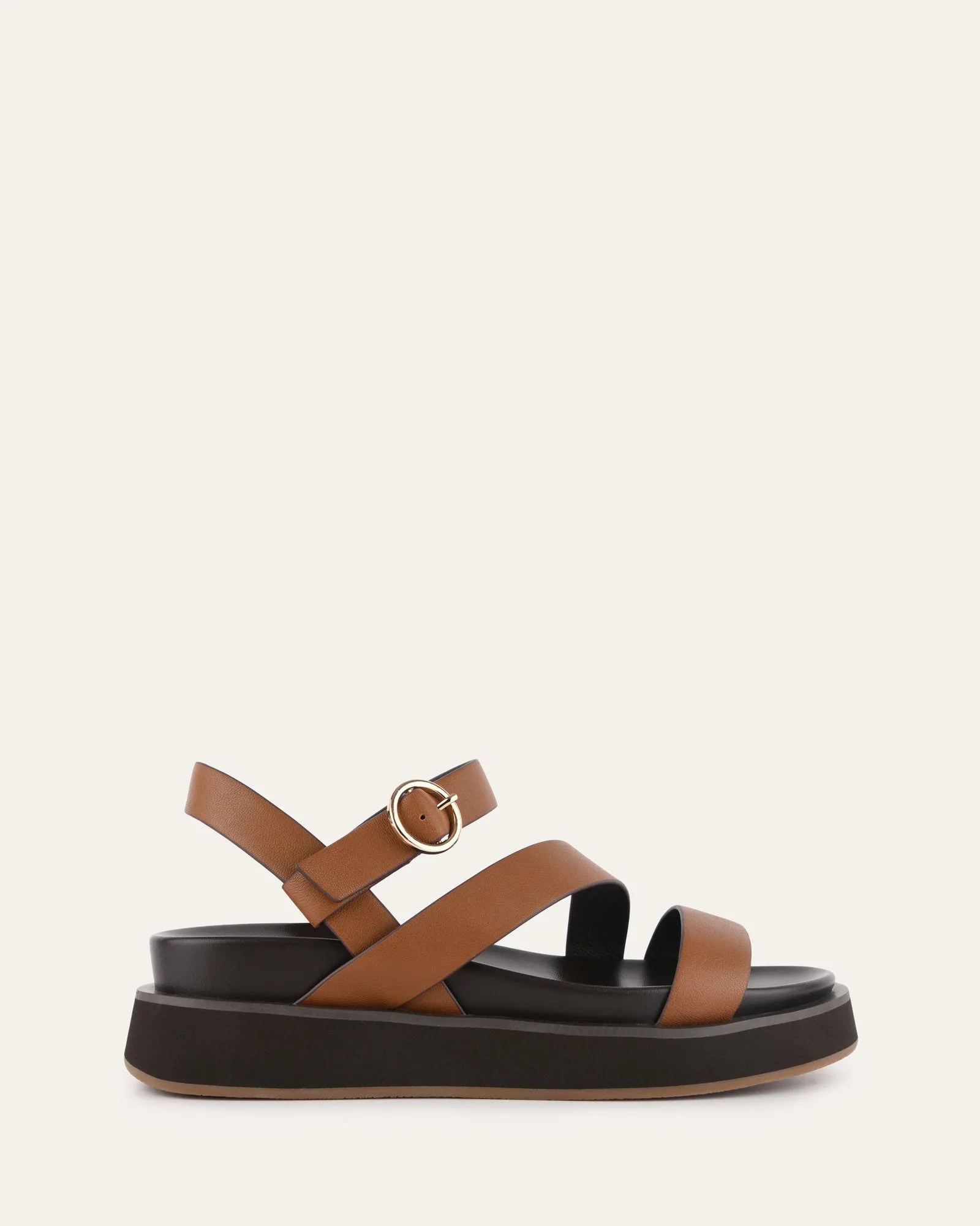 MARAIS FLAT SANDALS DARK TAN LEATHER sold by Jo Mercer product image thumbnail 2