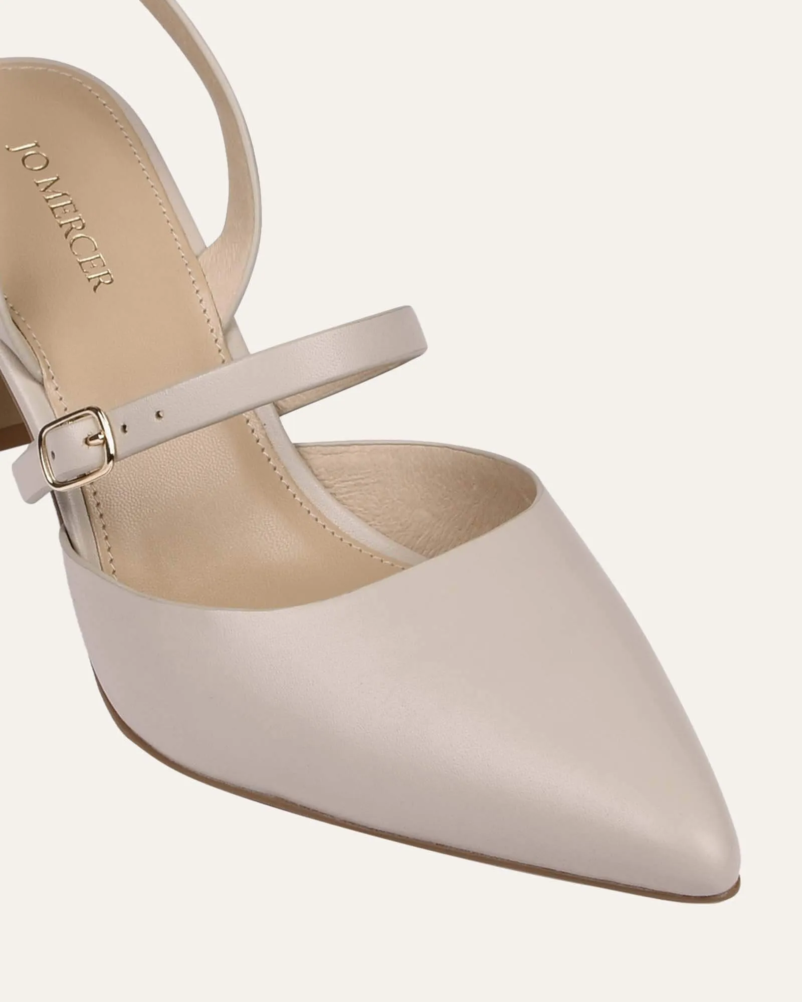 KARINA MID HEELS BONE LEATHER sold by Jo Mercer product image thumbnail 4