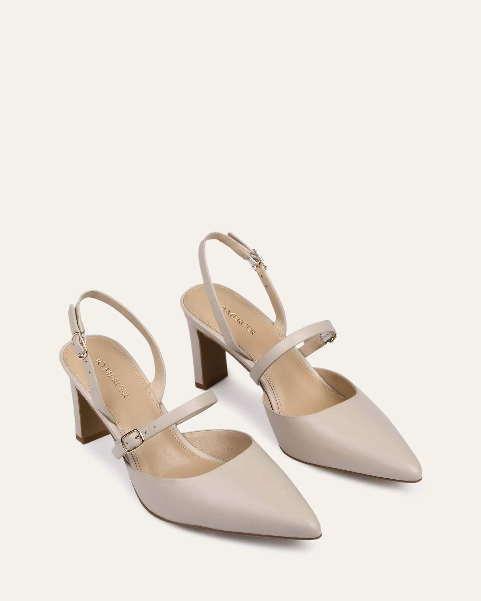 KARINA MID HEELS BONE LEATHER sold by Jo Mercer product image thumbnail 3