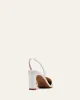 KYRA MID HEELS WHITE CROC sold by Jo Mercer