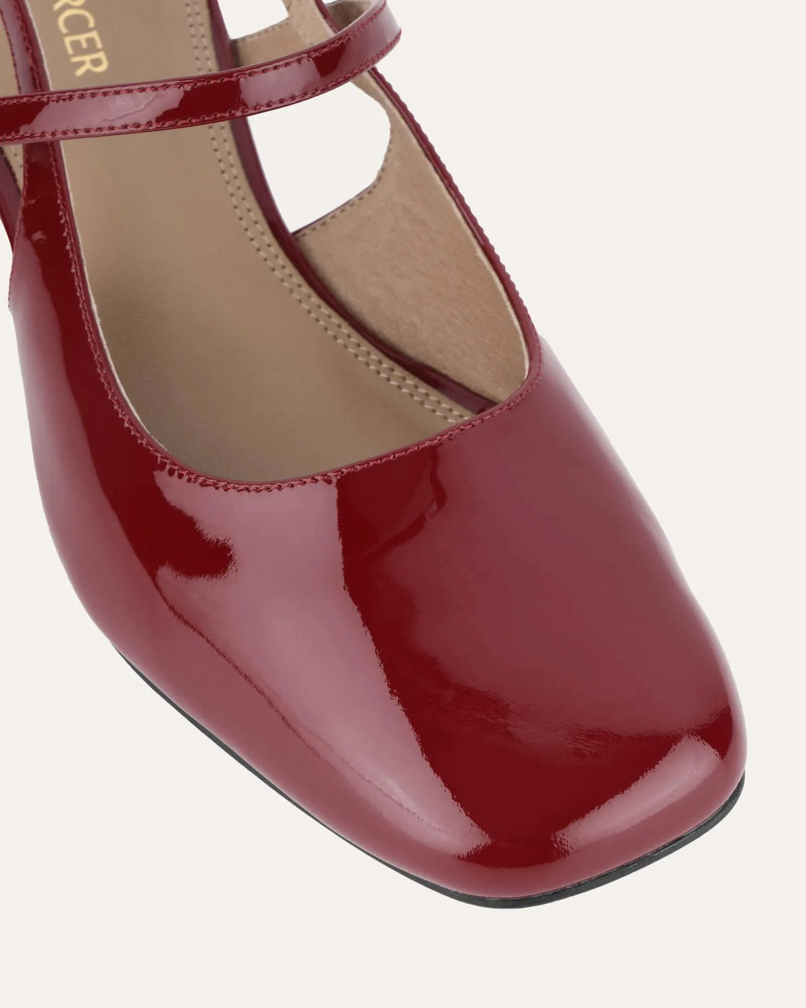JENNA LOW HEELS RUBY RED PATENT sold by Jo Mercer product image thumbnail 4