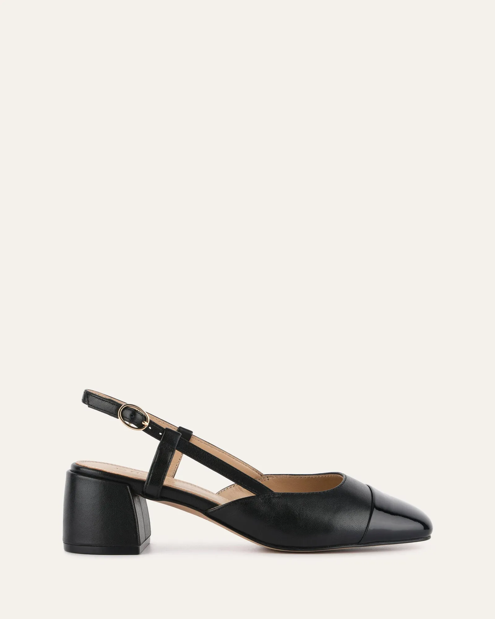JACKIE LOW HEELS BLACK MULTI sold by Jo Mercer