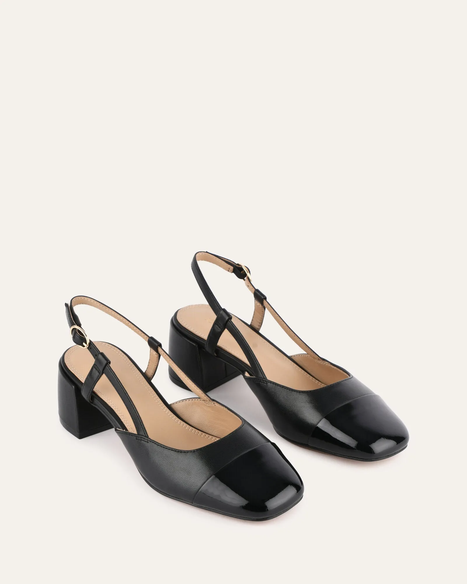 JACKIE LOW HEELS BLACK MULTI sold by Jo Mercer product image thumbnail 2