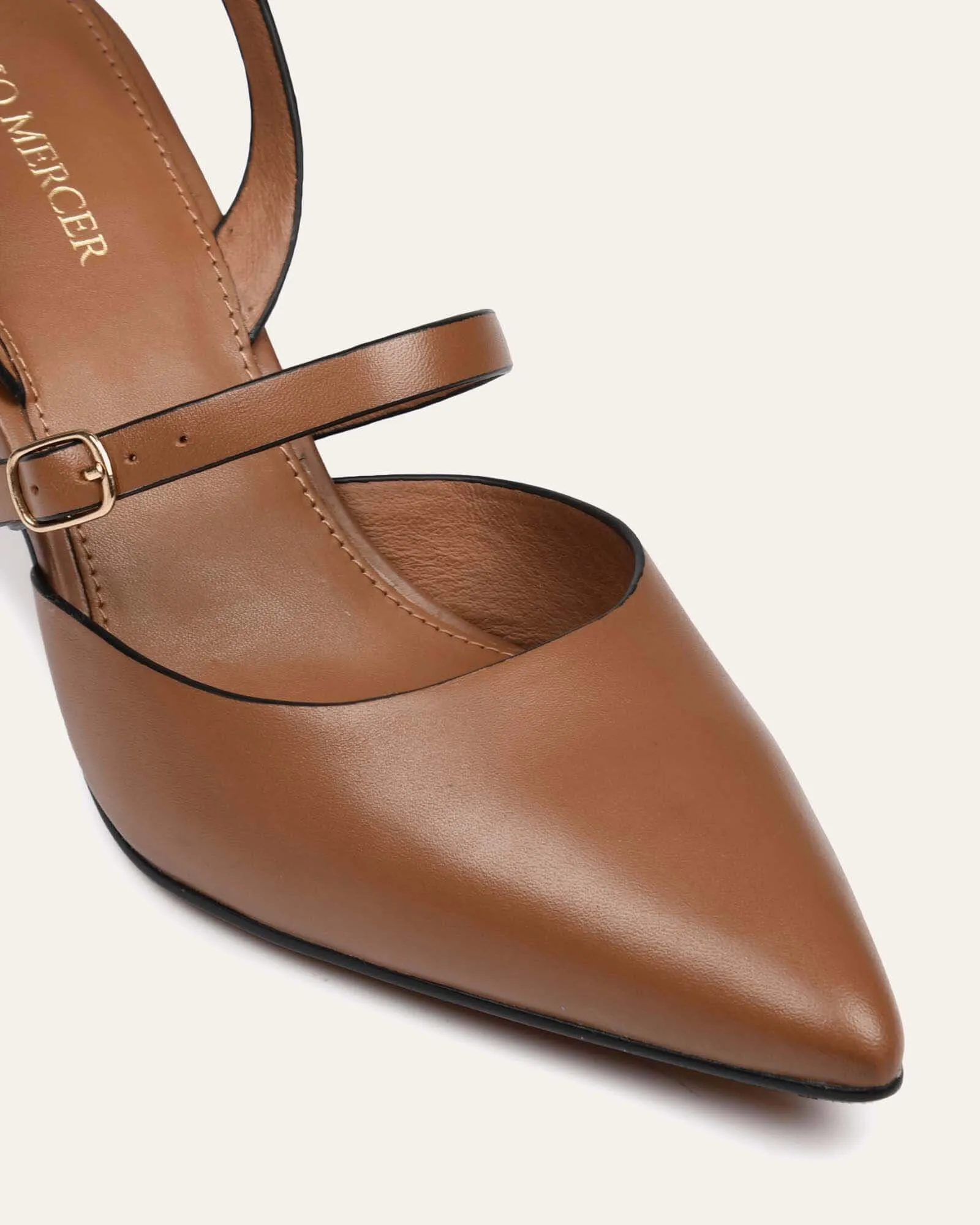 KARINA MID HEELS TAN LEATHER sold by Jo Mercer product image thumbnail 4