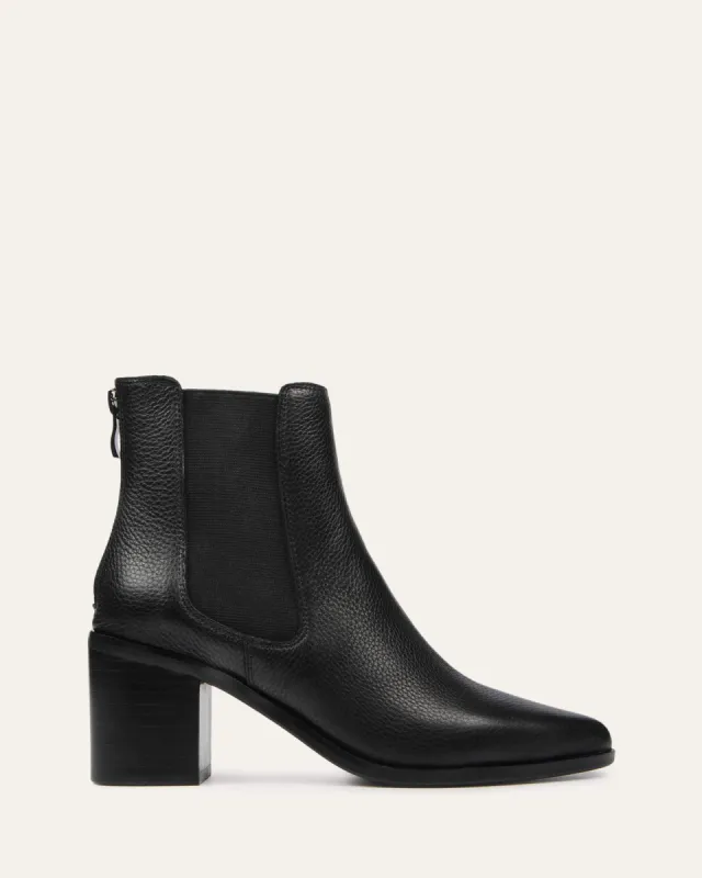 ALLURE MID ANKLE BOOTS BLACK LEATHER sold by Jo Mercer