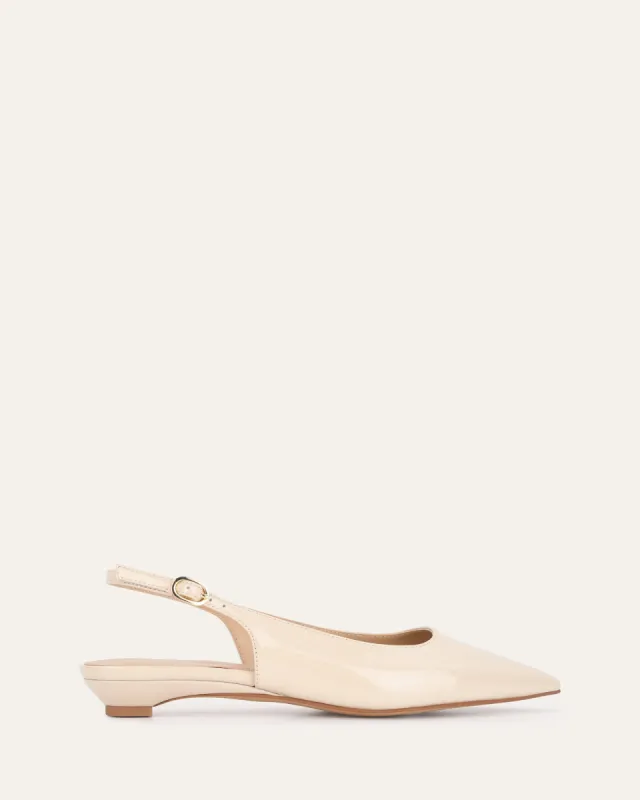 VIKTOR DRESS FLATS SAND PATENT sold by Jo Mercer