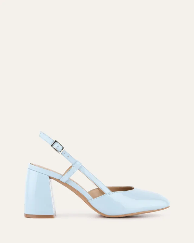 GLORIA HIGH HEELS SKY BLUE PATENT sold by Jo Mercer