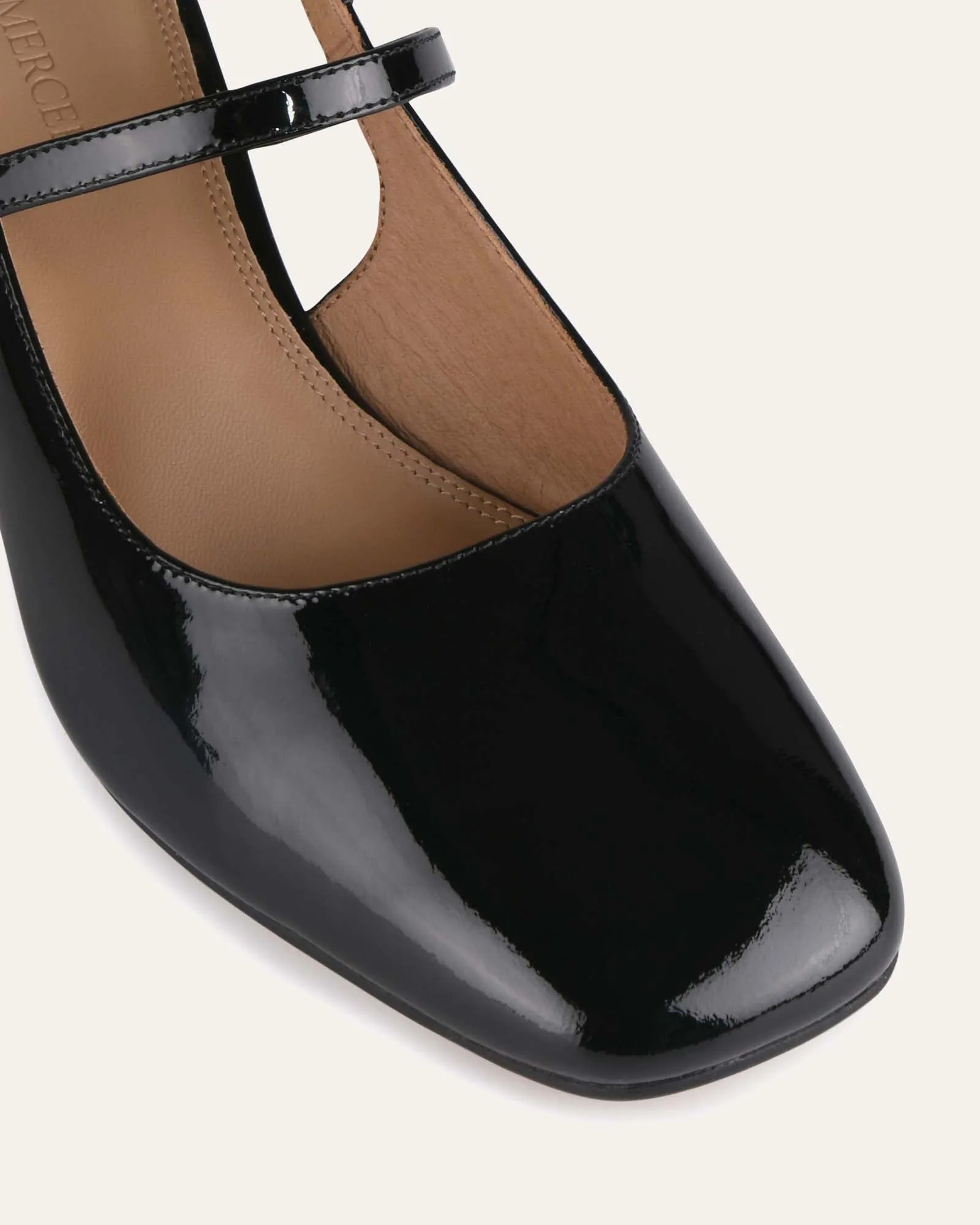 JENNA LOW HEELS BLACK PATENT sold by Jo Mercer product image thumbnail 4