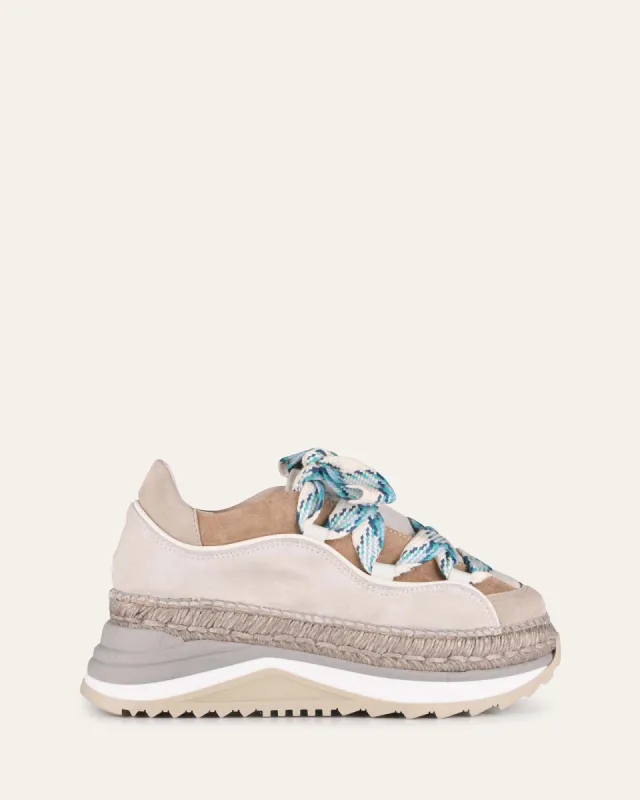ADELA SNEAKERS TAUPE MULTI SUEDE made by Jo Mercer