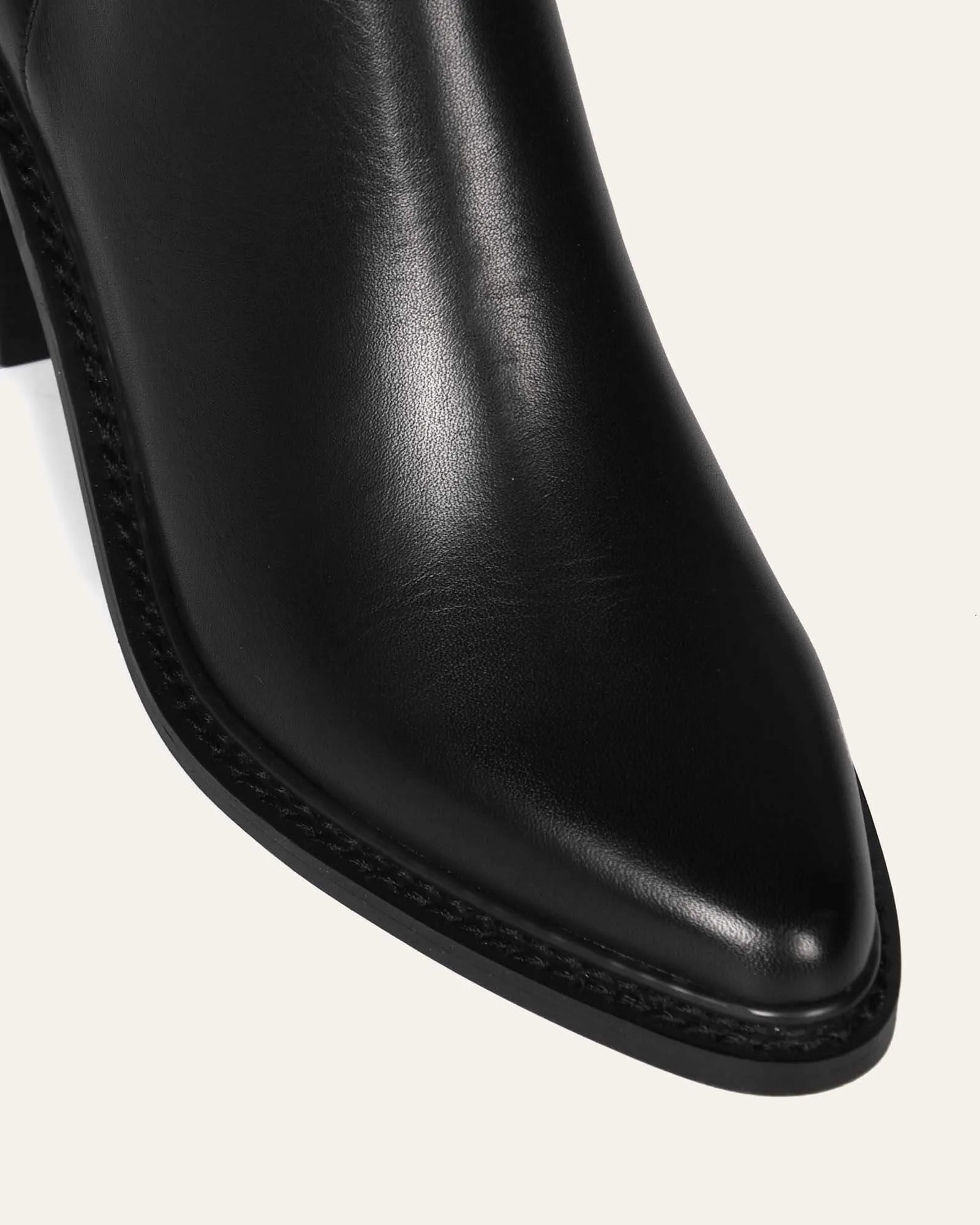 ANISSA KNEE BOOTS BLACK LEATHER sold by Jo Mercer product image thumbnail 3