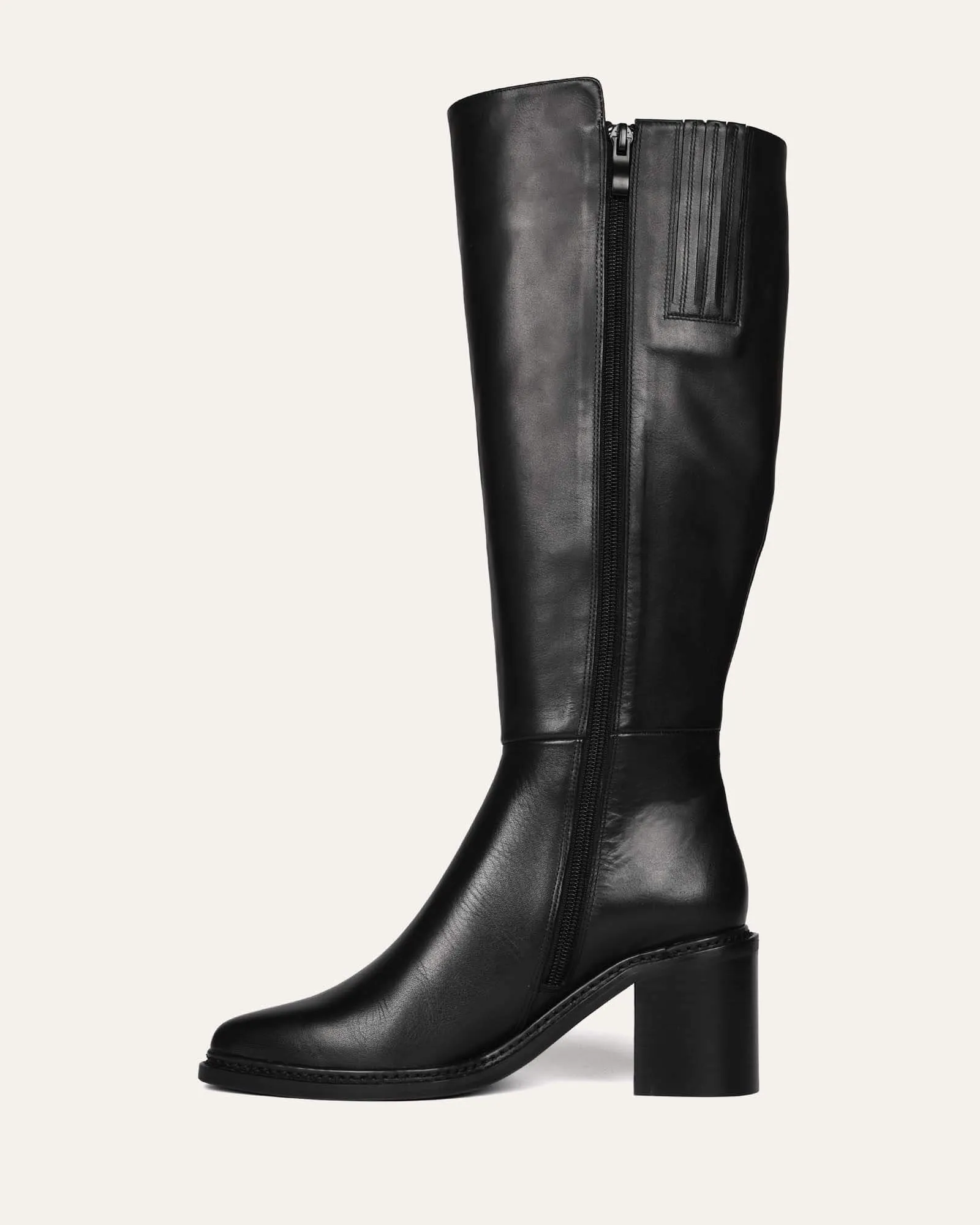 ANISSA KNEE BOOTS BLACK LEATHER sold by Jo Mercer product image thumbnail 5