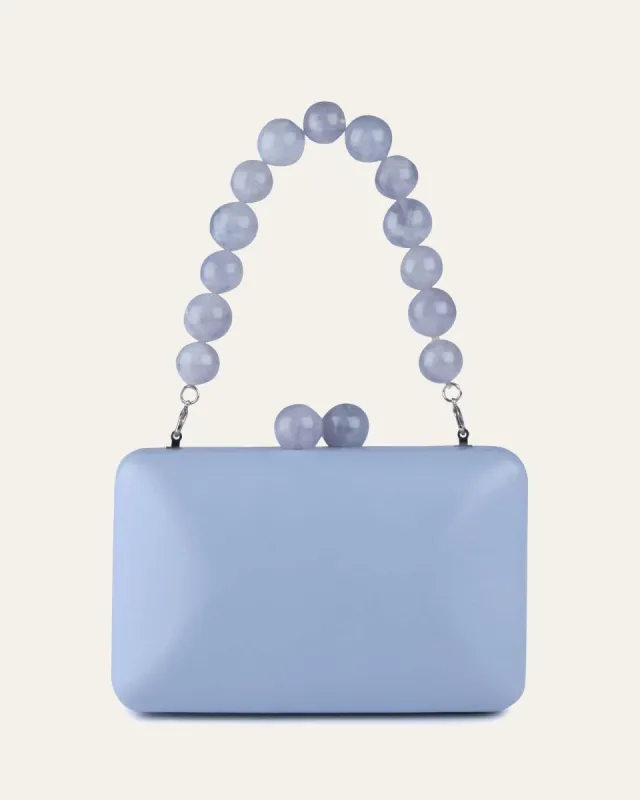 HARLING CLUTCH ICE BLUE LEATHER sold by Jo Mercer