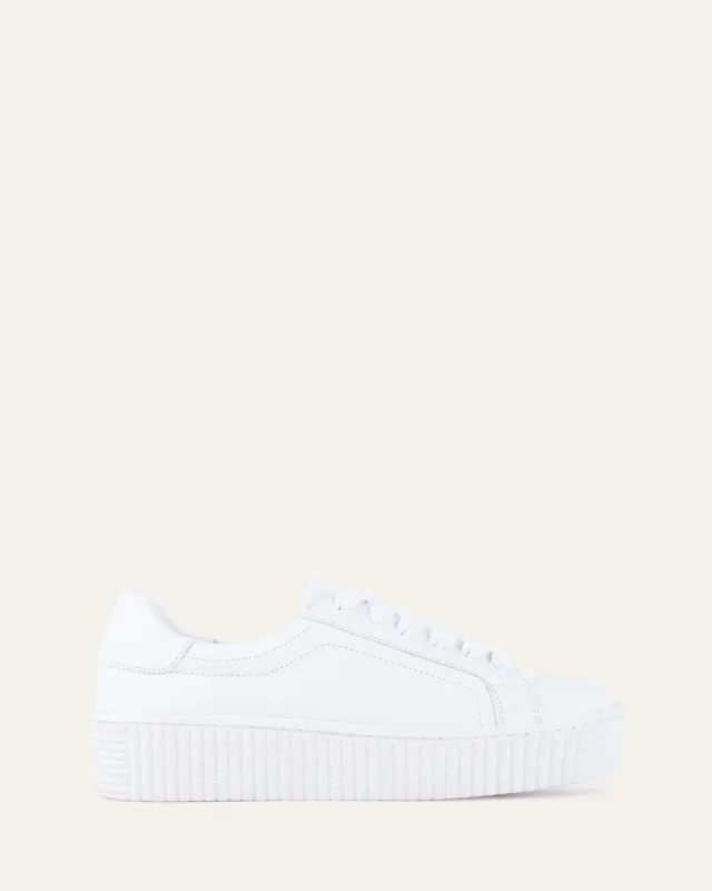 ARIANNA SNEAKERS WHITE LEATHER sold by Jo Mercer