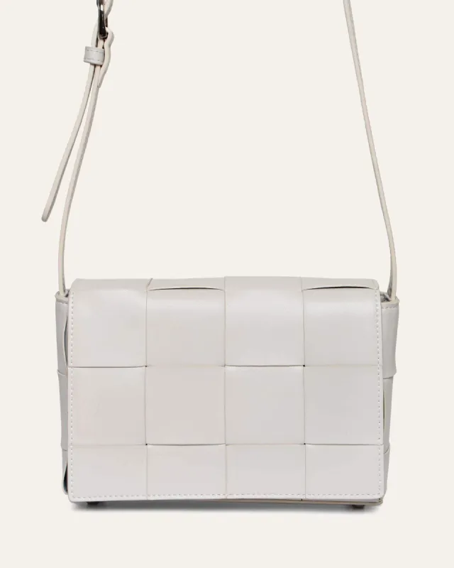 HONEY CROSS BODY BAG BONE LEATHER made by Jo Mercer