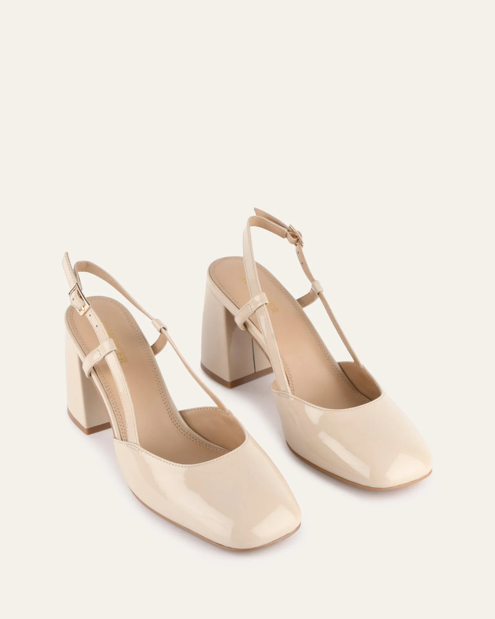 GLORIA HIGH HEELS SAND PATENT sold by Jo Mercer product image thumbnail 3