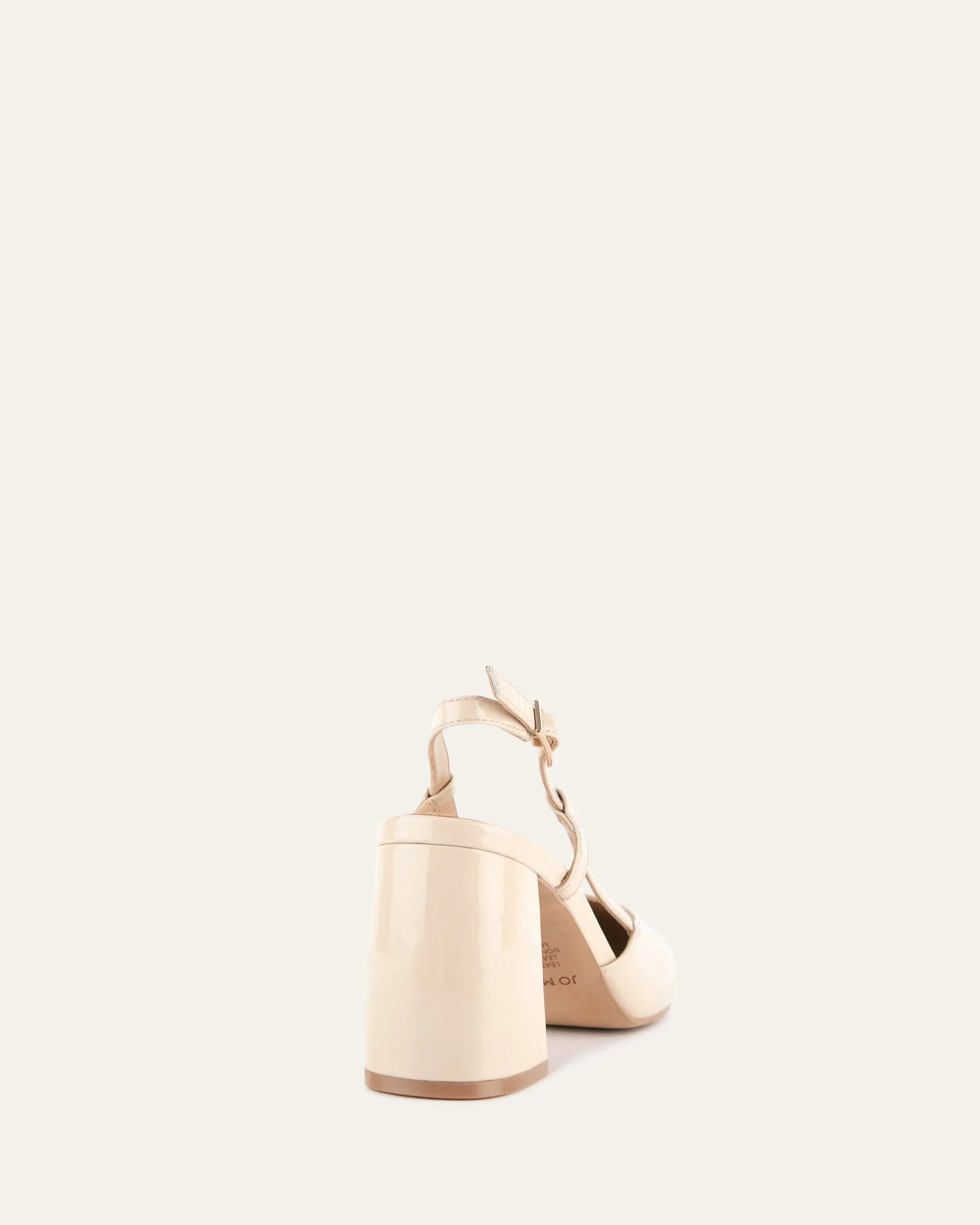 GLORIA HIGH HEELS SAND PATENT sold by Jo Mercer product image thumbnail 5