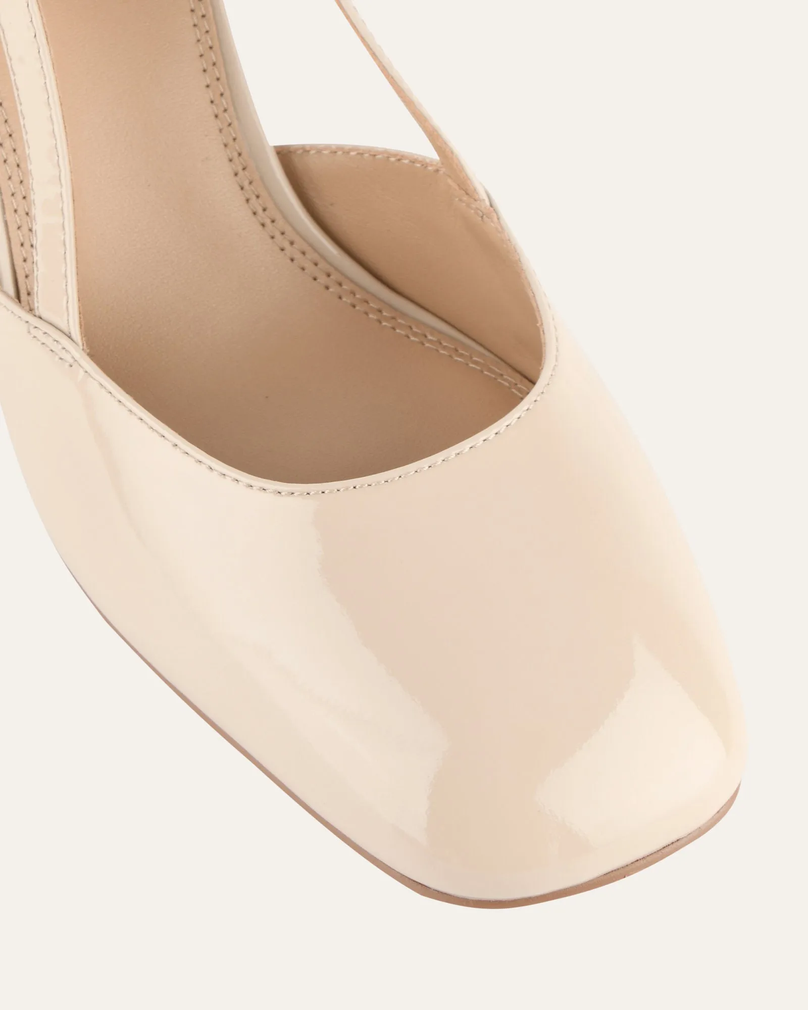 GLORIA HIGH HEELS SAND PATENT sold by Jo Mercer product image thumbnail 4