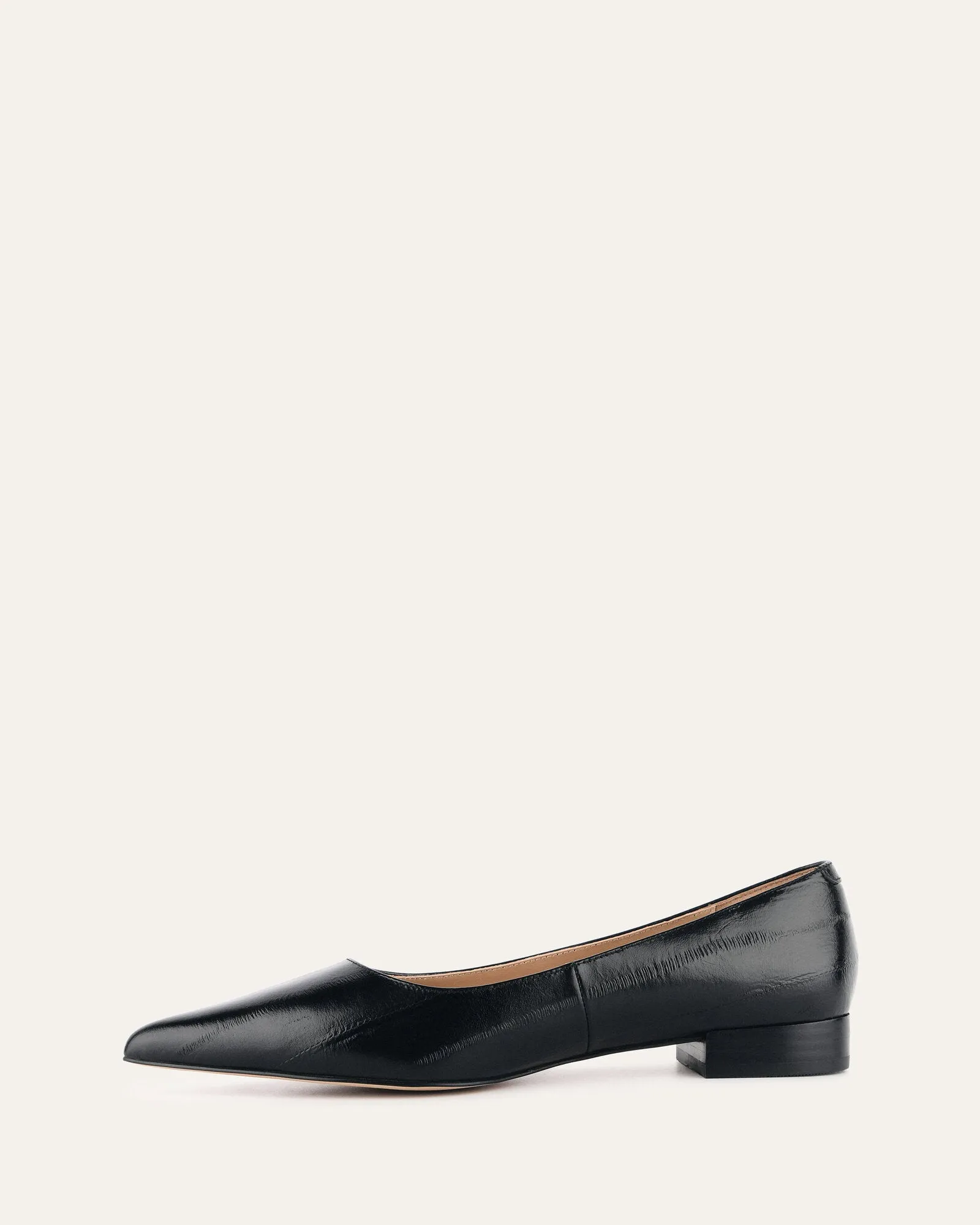 ANITA DRESS FLAT BLACK LIZARD LEATHER sold by Jo Mercer product image thumbnail 5