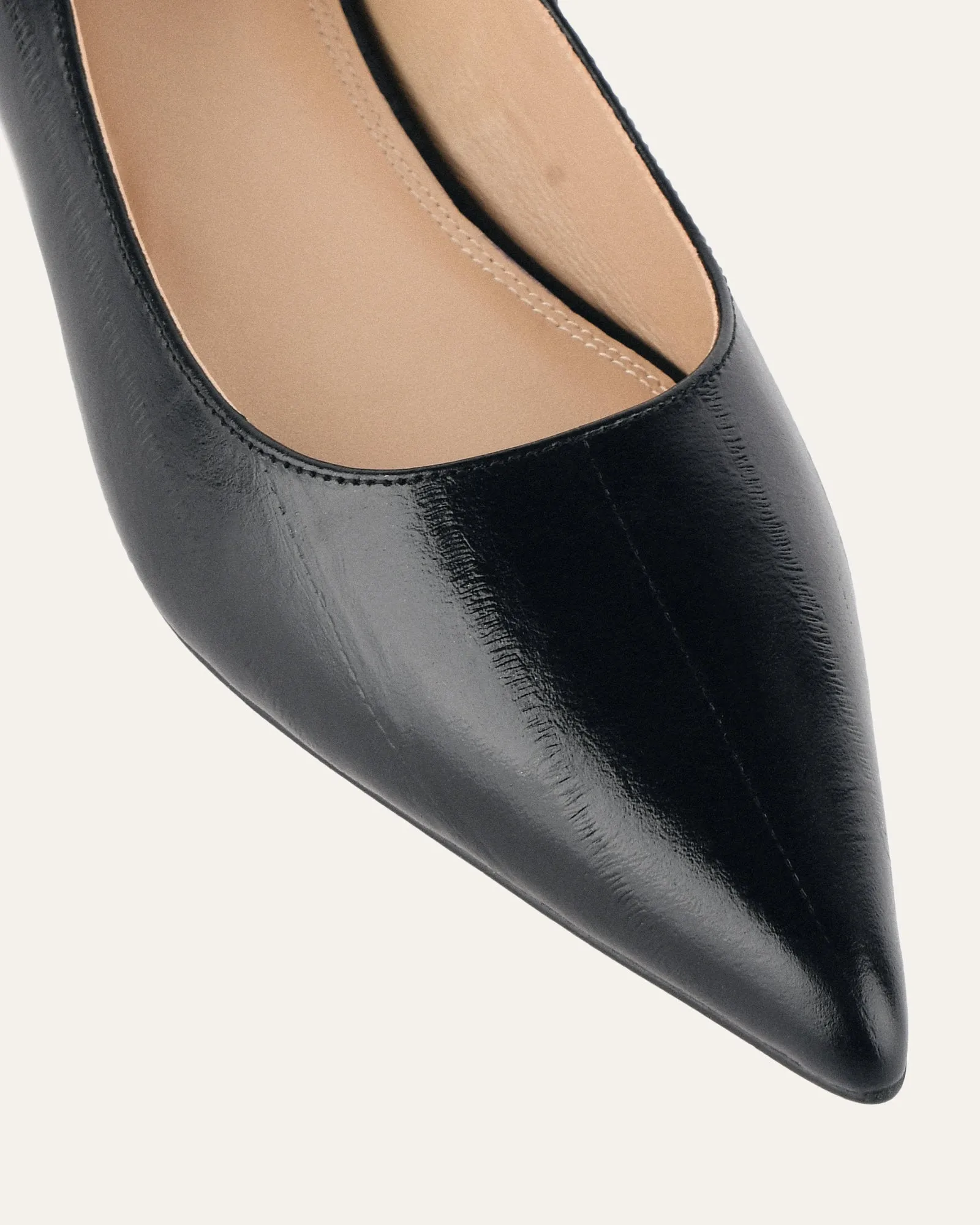 ANITA DRESS FLAT BLACK LIZARD LEATHER sold by Jo Mercer product image thumbnail 3