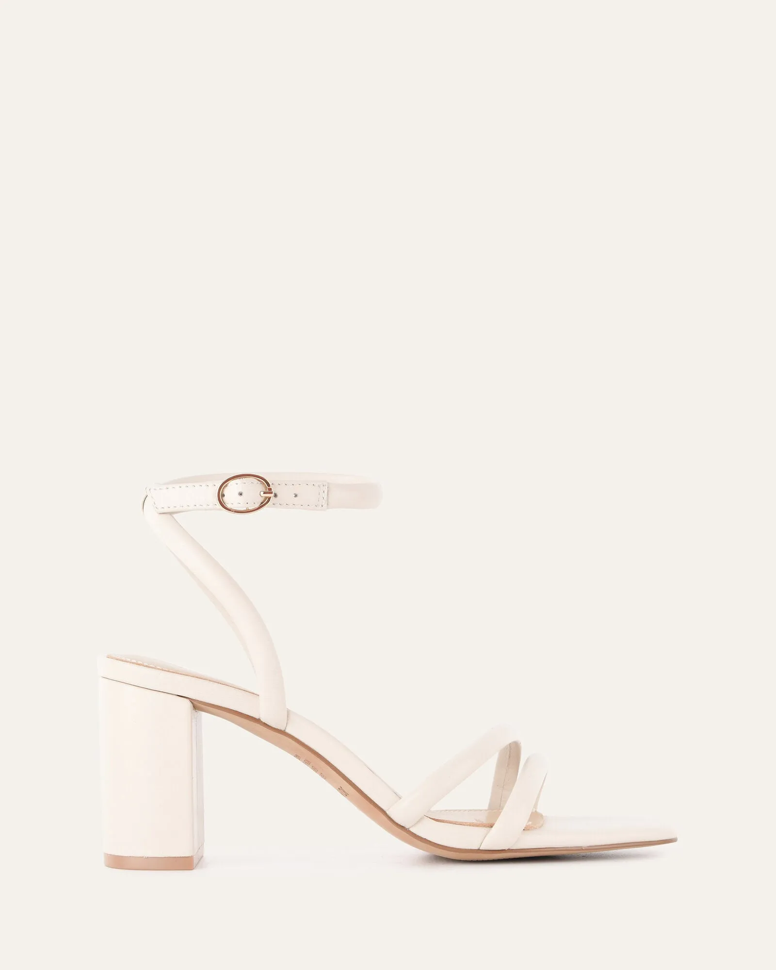 NINO HIGH HEEL SANDALS OFF WHITE LEATHER sold by Jo Mercer