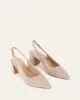 CARA LOW HEELS MUSHROOM SUEDE sold by Jo Mercer