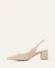 CARA LOW HEELS MUSHROOM SUEDE sold by Jo Mercer
