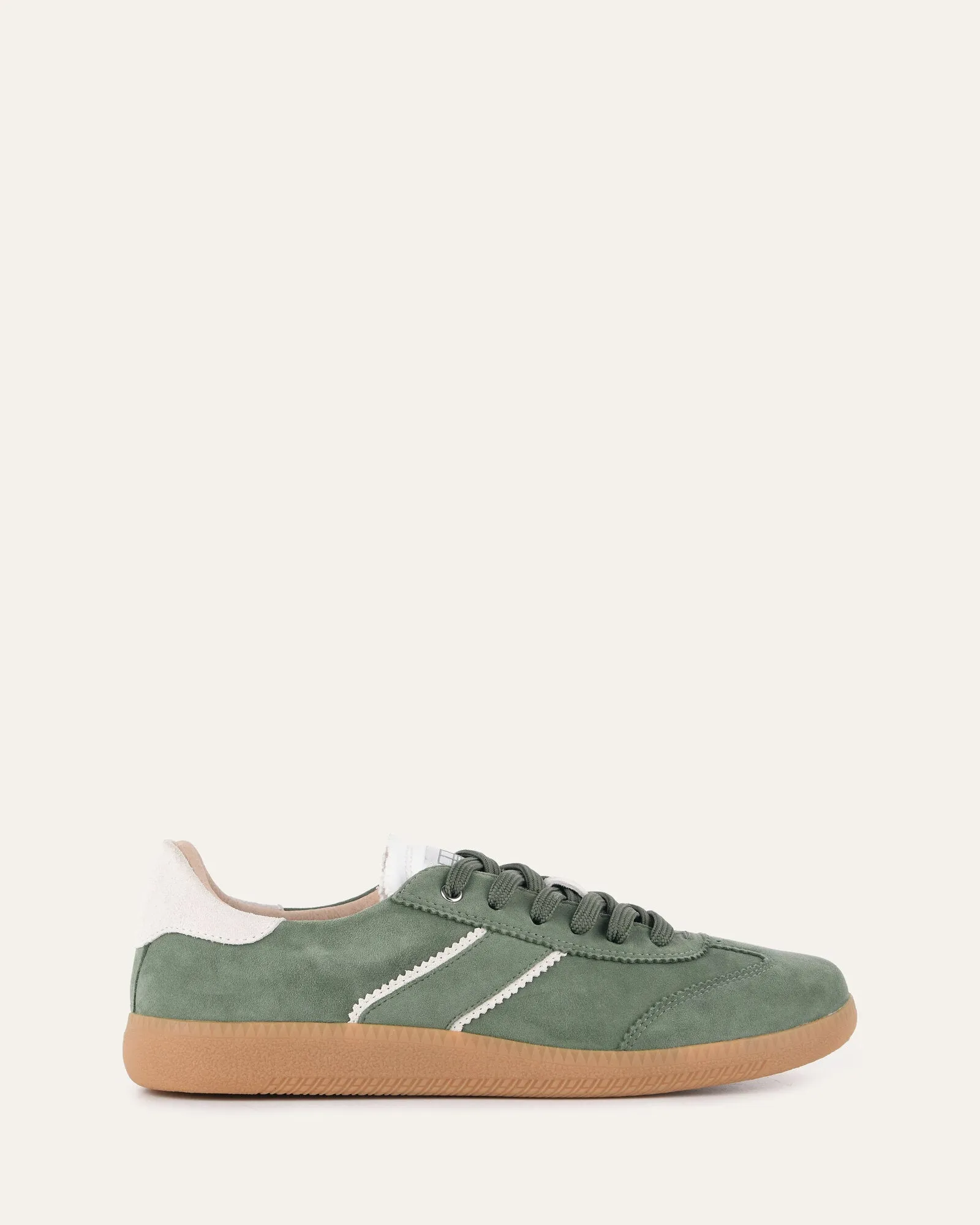 LOLA SNEAKERS PISTACHIO GREEN SUEDE sold by Jo Mercer