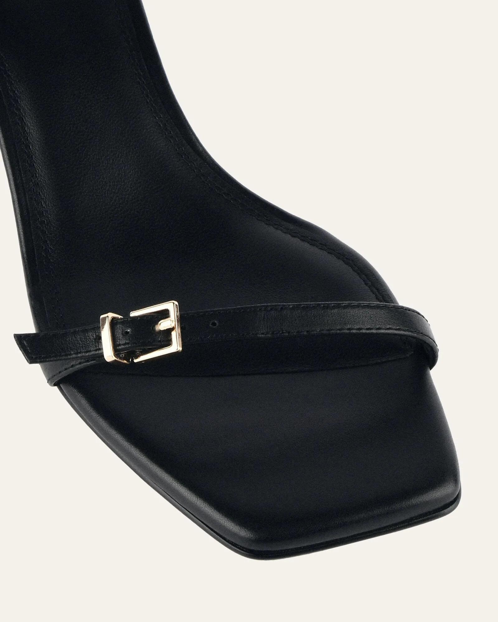 GIANNI MID HEEL SANDALS BLACK LEATHER sold by Jo Mercer product image thumbnail 4