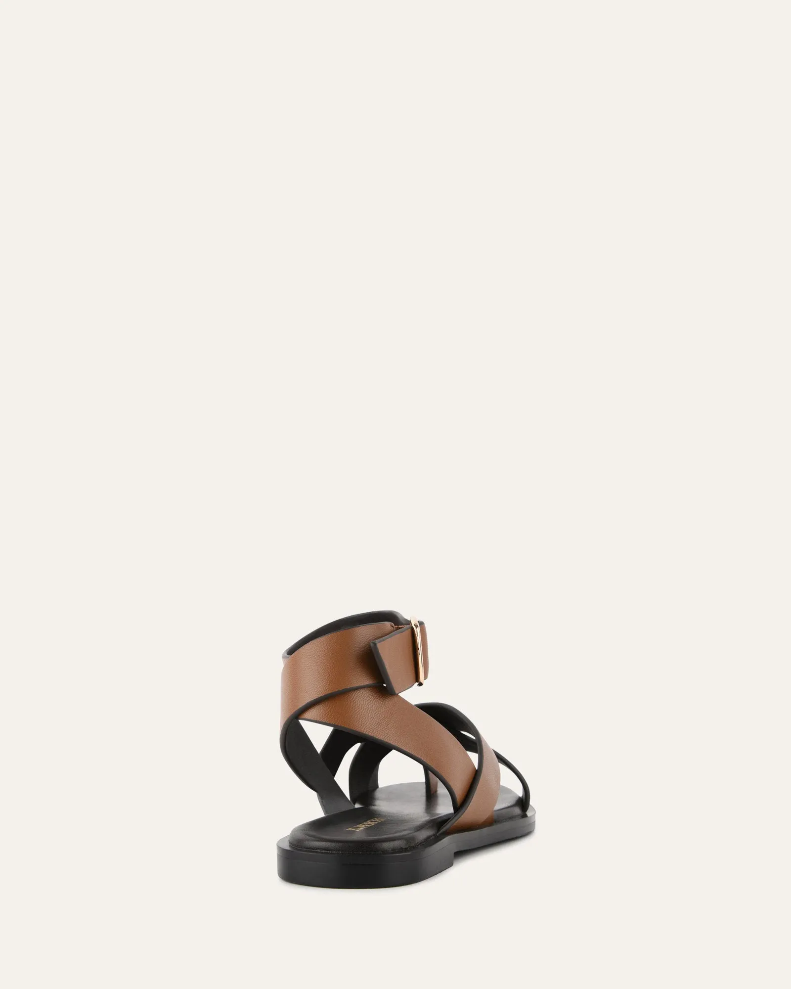 SHONA FLAT SANDALS DARK TAN LEATHER sold by Jo Mercer product image thumbnail 4