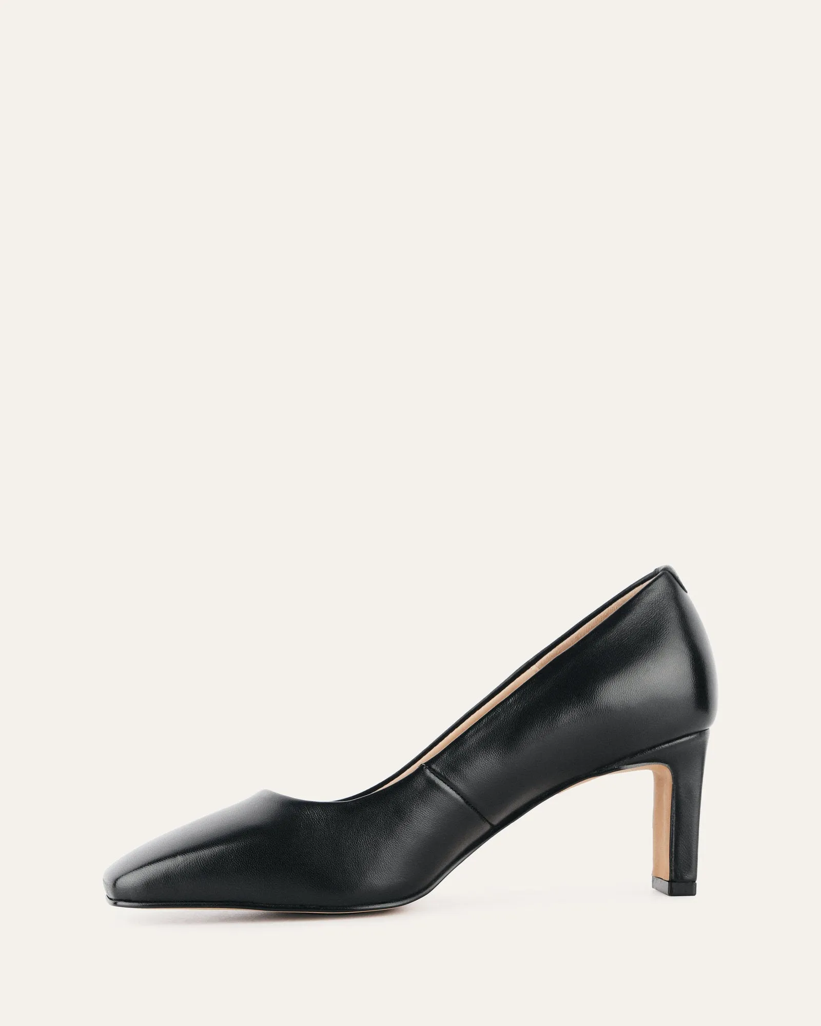 JULIE MID HEELS BLACK LEATHER sold by Jo Mercer product image thumbnail 5