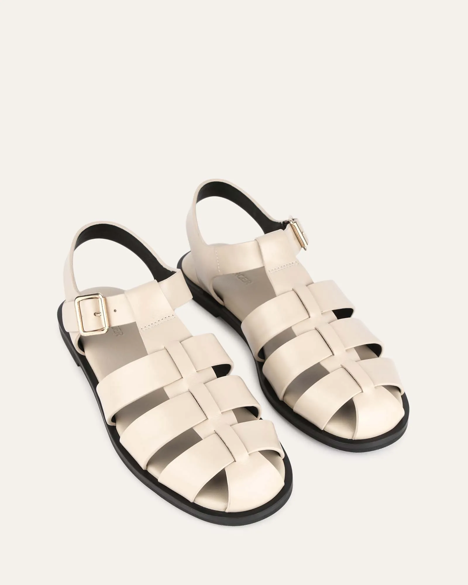 FINN FLAT SANDALS SAND LEATHER sold by Jo Mercer product image thumbnail 3