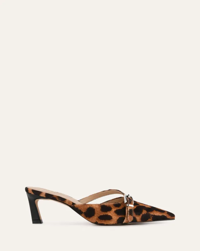 LEONA LOW HEELS OCELOT LEATHER sold by Jo Mercer