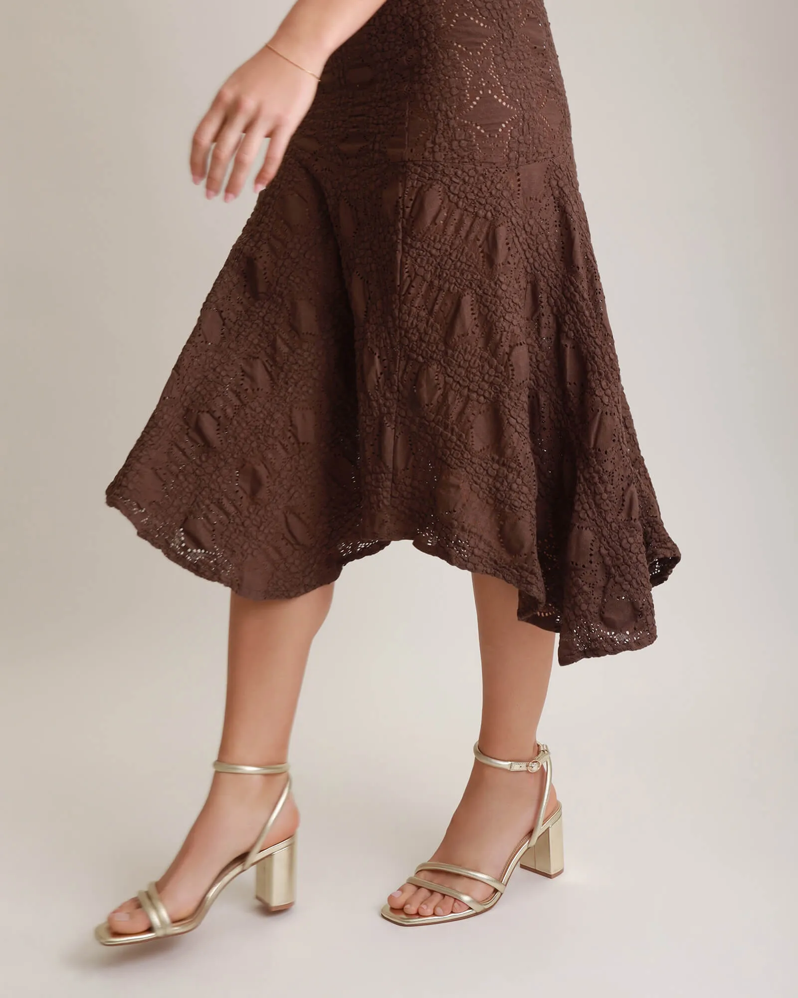 NINO HIGH HEEL SANDALS SOFT GOLD LEATHER sold by Jo Mercer product image thumbnail 2