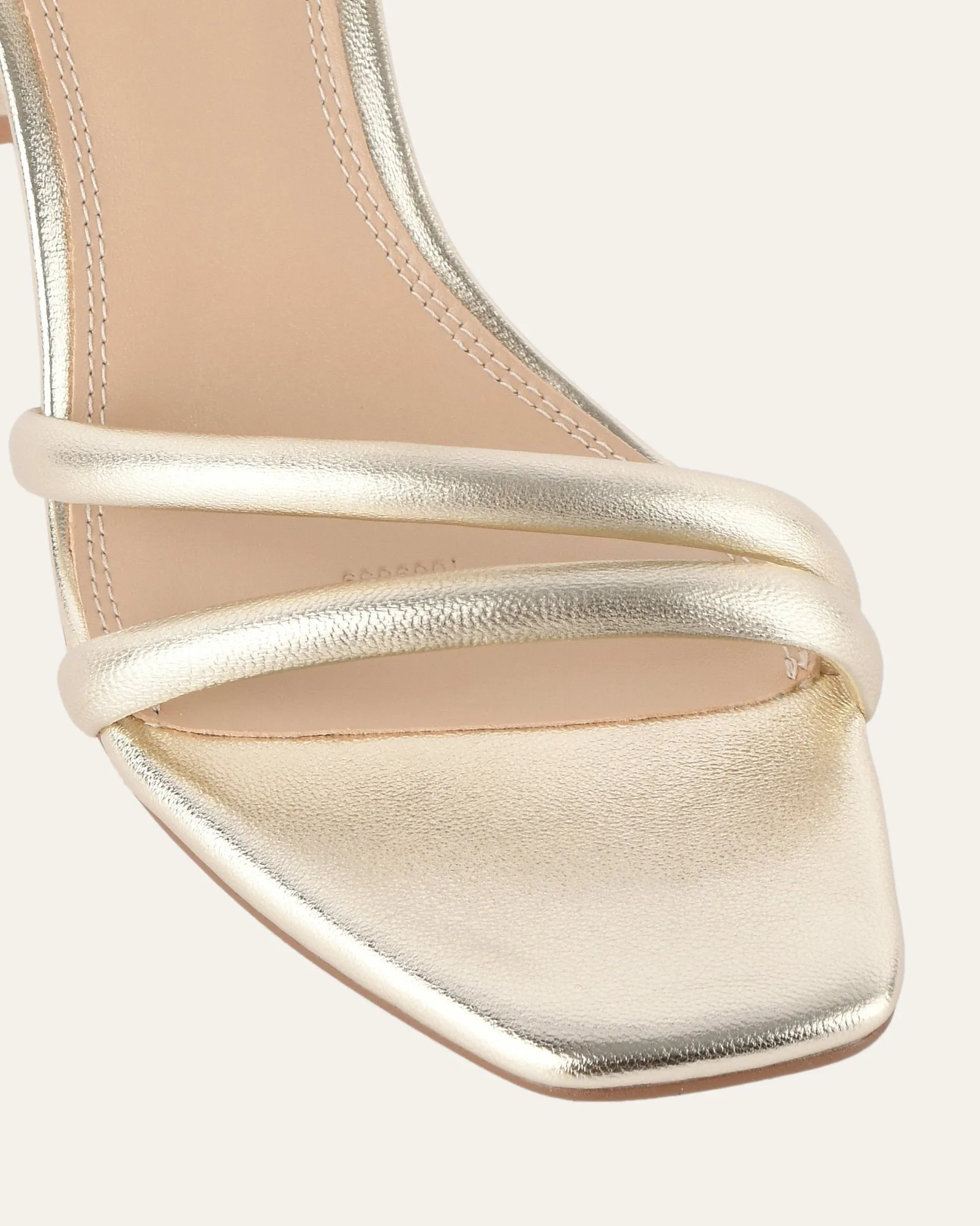 NINO HIGH HEEL SANDALS SOFT GOLD LEATHER sold by Jo Mercer product image thumbnail 4